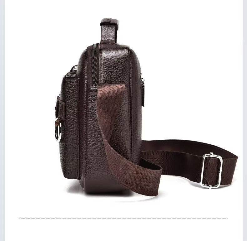 Shoulder Bag Men's Business Casual Versatile Practical Crossbody Bag Briefcase Large Capacity Multi-Compartment Portable Carry-On Bag