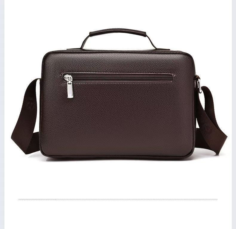 Shoulder Bag Men's Business Casual Versatile Practical Crossbody Bag Briefcase Large Capacity Multi-Compartment Portable Carry-On Bag