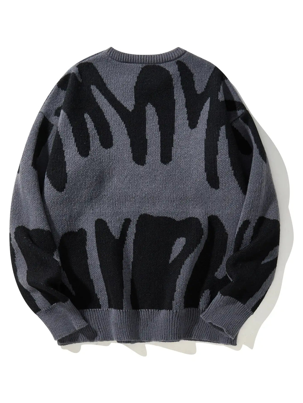 Pull à col rond à motif jacquard irrégulier pour hommes, pull décontracté, document d'abonnés, populaire, nouveau, automne, hiver