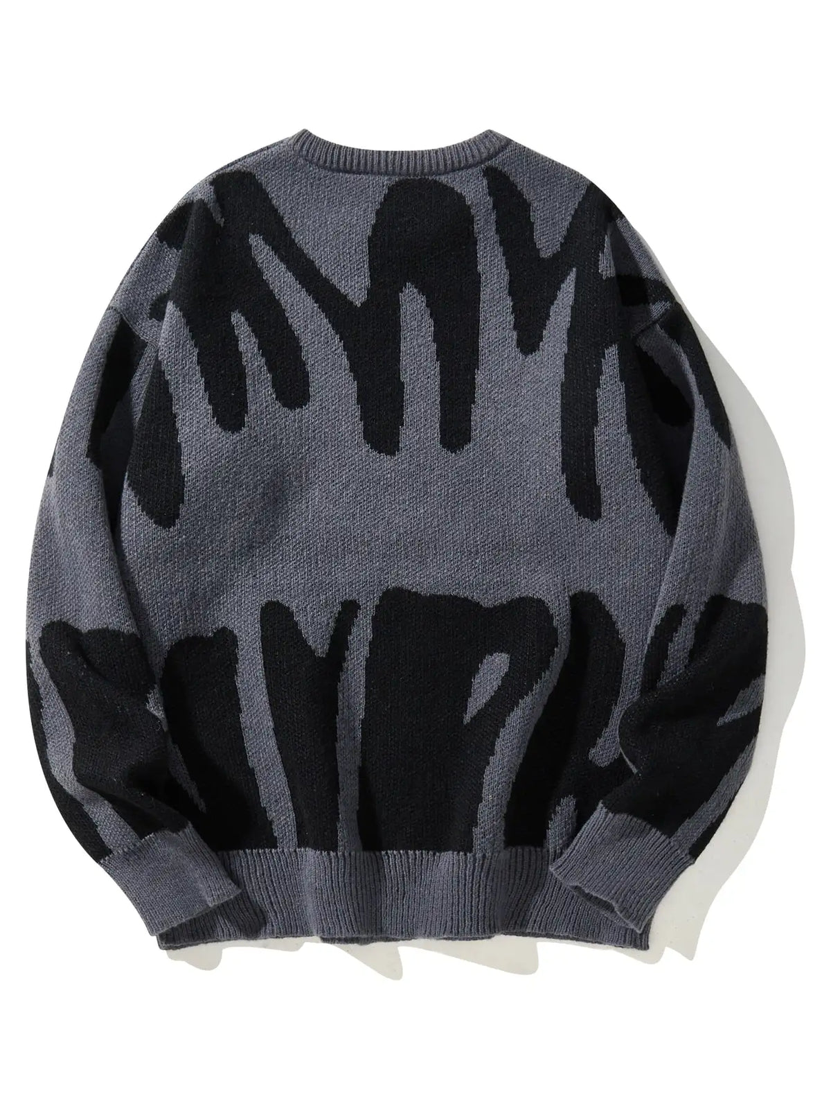 Pull à col rond à motif jacquard irrégulier pour hommes, pull décontracté, document d'abonnés, populaire, nouveau, automne, hiver
