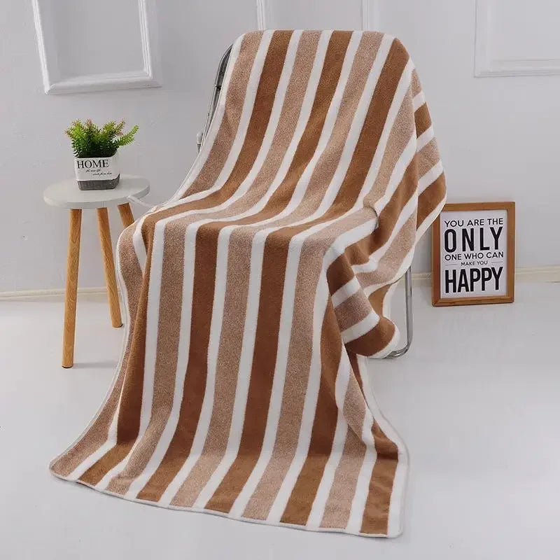 Ensemble de serviettes à motif rayé, serviettes de bain douces, séchage rapide, absorbantes