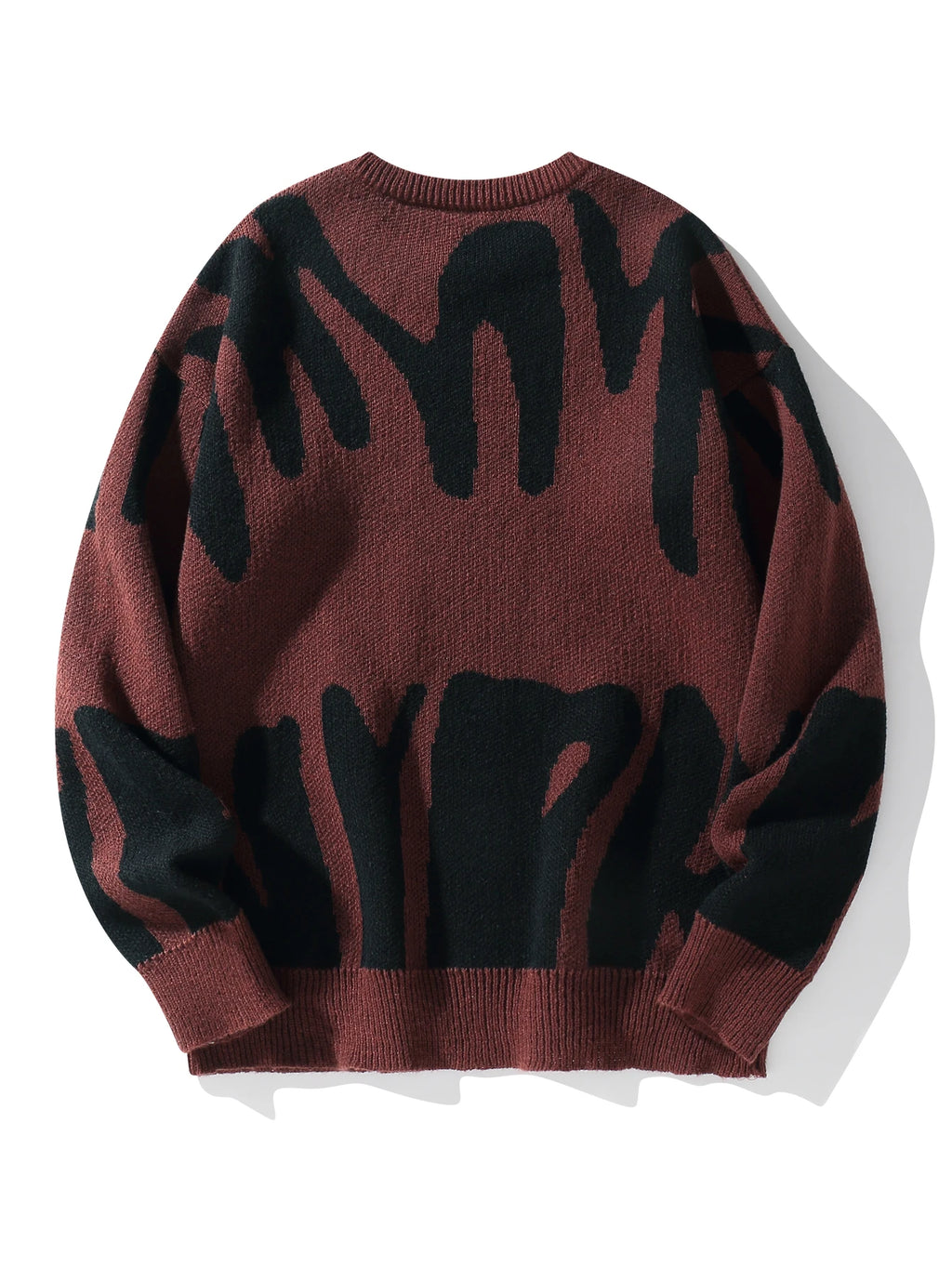Pull à col rond à motif jacquard irrégulier pour hommes, pull décontracté, document d'abonnés, populaire, nouveau, automne, hiver