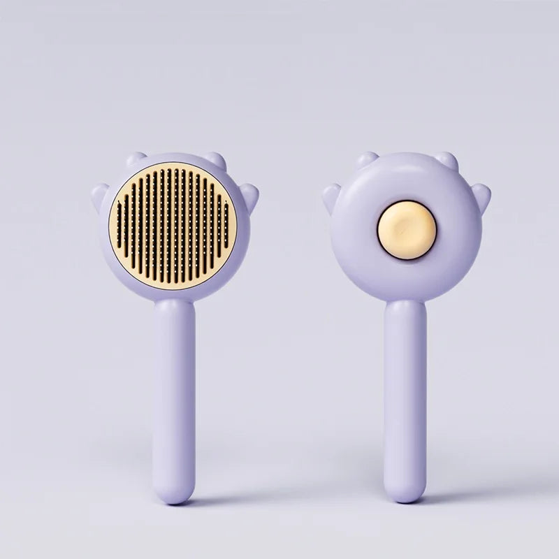 Brosse d'épilation pour animaux de compagnie, brosse trancheuse pour chat, peigne de toilettage, autonettoyant, Massage des chiens, aiguille à particules, fournitures de toilettage pour chiens et chats