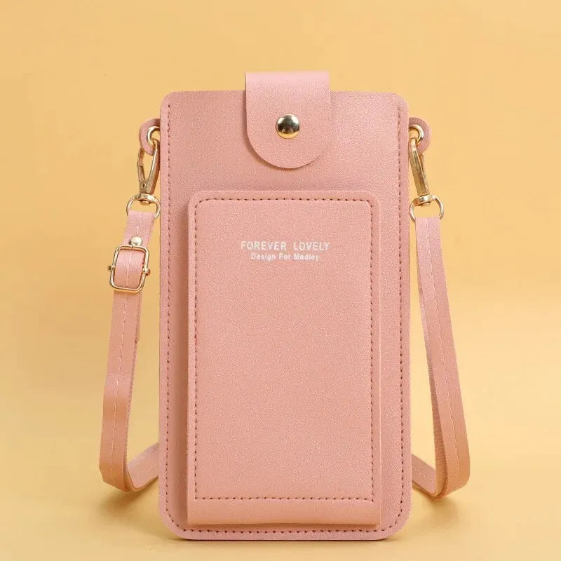 Portefeuilles en cuir souple pour femmes, écran tactile, sac à main pour téléphone portable, bandoulière, sangle initiée, sac à main pour femme, sacs bon marché