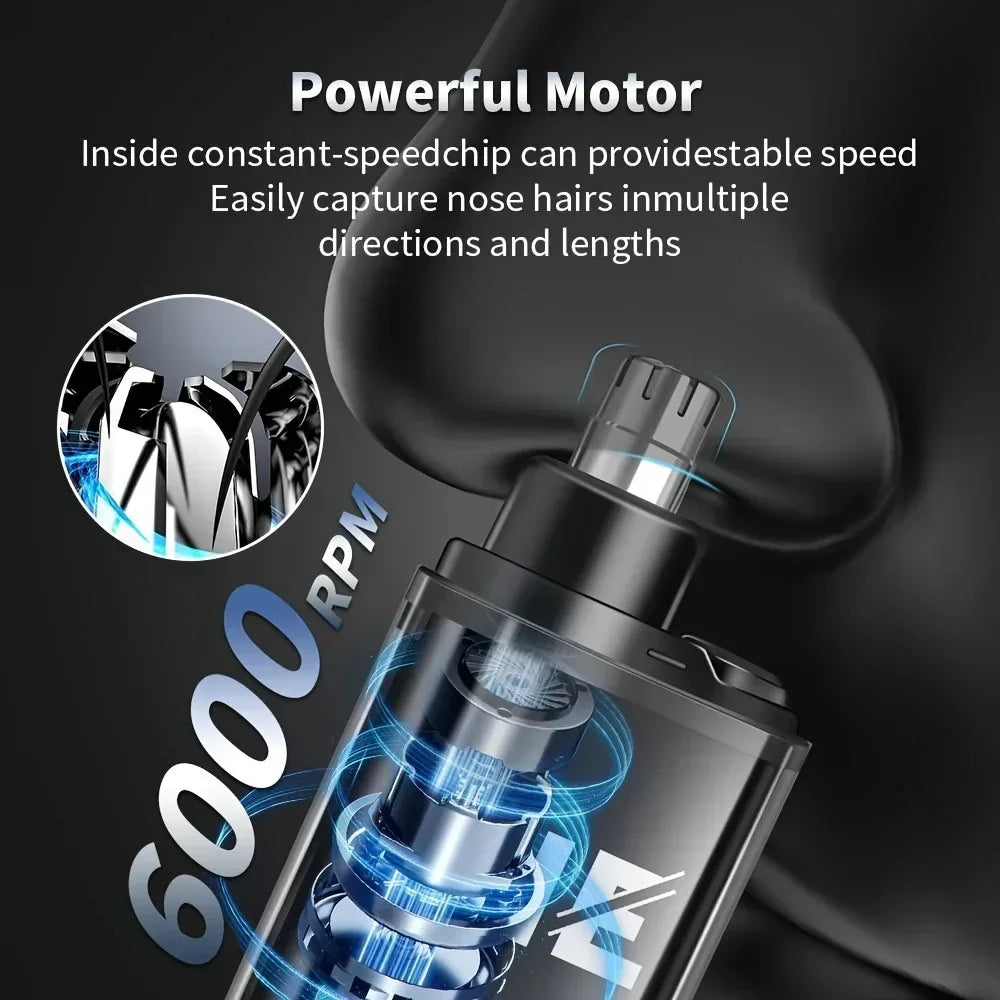 Tondeuses électriques pour le nez et les oreilles pour hommes, rechargeables par USB, design compact et portable, avec charge rapide, kit de toilettage électrique