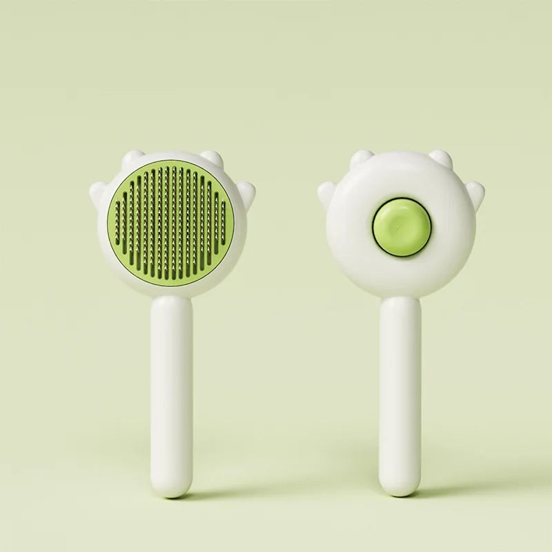 Brosse d'épilation pour animaux de compagnie, brosse trancheuse pour chat, peigne de toilettage, autonettoyant, Massage des chiens, aiguille à particules, fournitures de toilettage pour chiens et chats