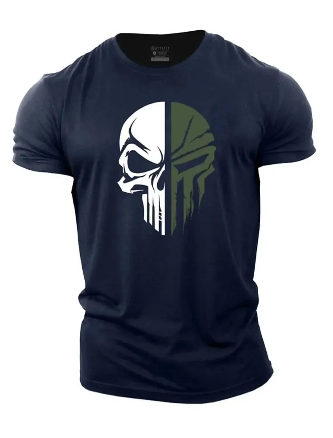 3D hommes t-shirt pour hommes imprimer militaire crâne t-shirt surdimensionné salle de sport à manches courtes vêtements de Sport hommes vêtements Sport top t-shirts
