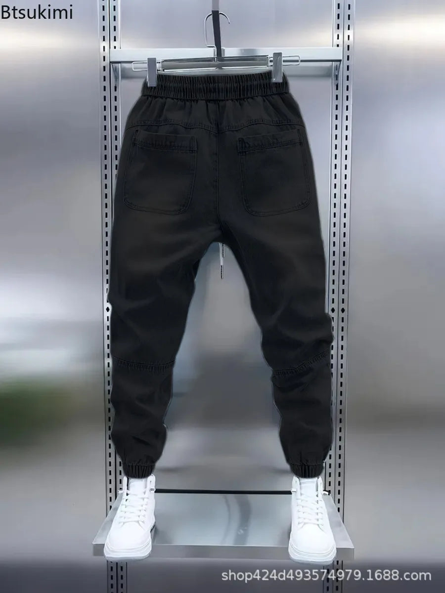 Nouveau pantalon sarouel pour homme, mode printemps-été, décontracté, fin, respirant, de marque de luxe, confortable