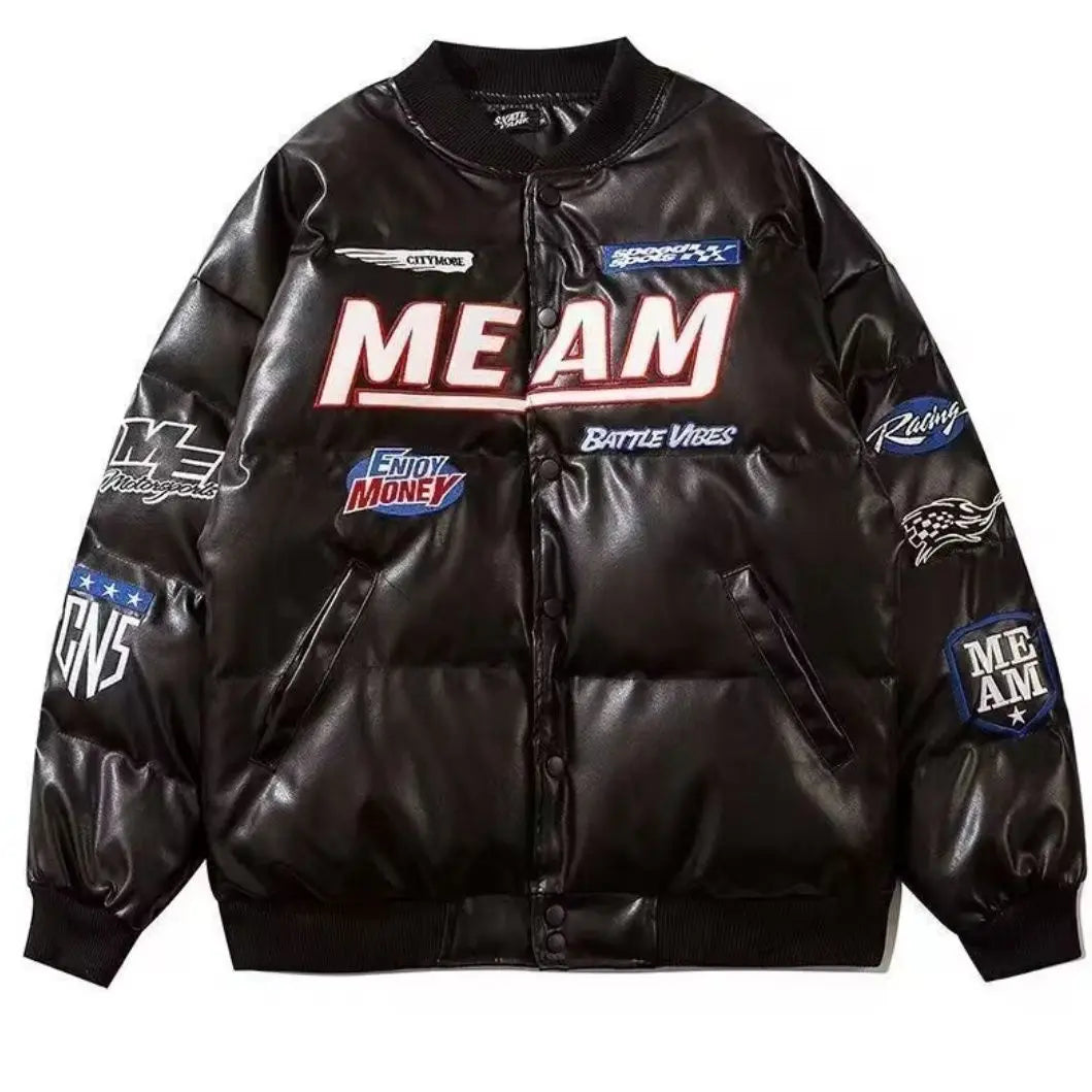 Hiver nouvelle mode lettre brodée pain vêtements dames Y2K gothique Hip Hop populaire décontracté Joker Couple coton rembourré veste