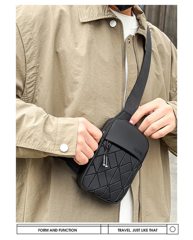Nouveau petit sac à bandoulière universel décontracté losange grille épaule mode téléphone portable sac de poitrine Premium sac à bandoulière