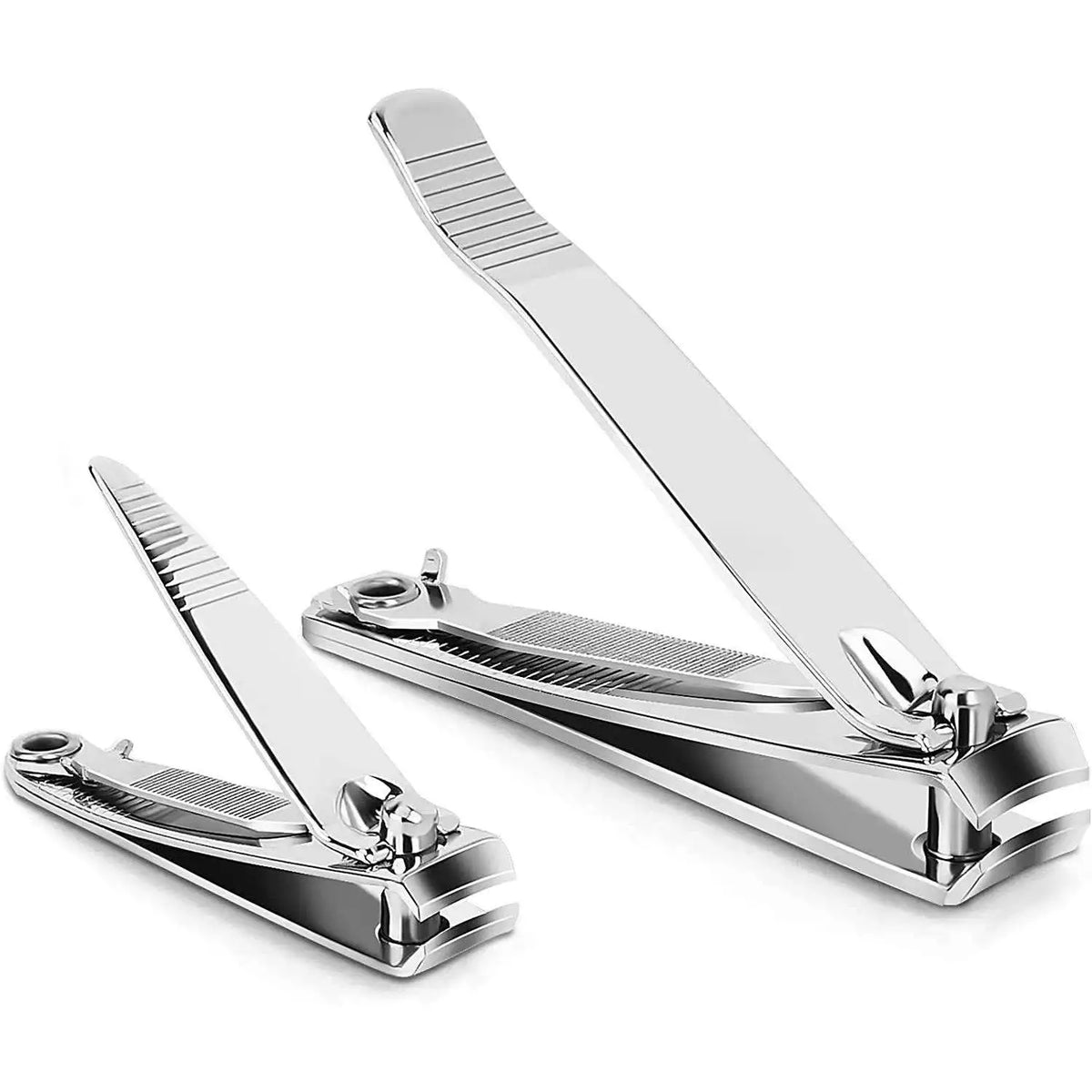 1/2 pièces coupe-ongles Premium en acier inoxydable coupe-ongles et orteils coupe-ongles coupe-ongles avec lime à ongles