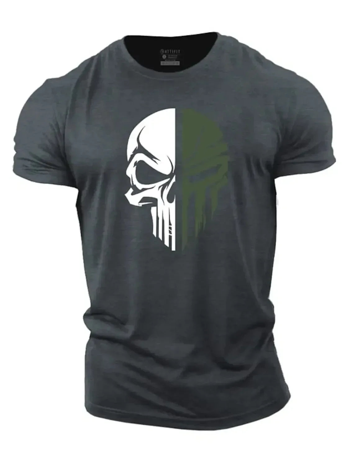 3D hommes t-shirt pour hommes imprimer militaire crâne t-shirt surdimensionné salle de sport à manches courtes vêtements de Sport hommes vêtements Sport top t-shirts