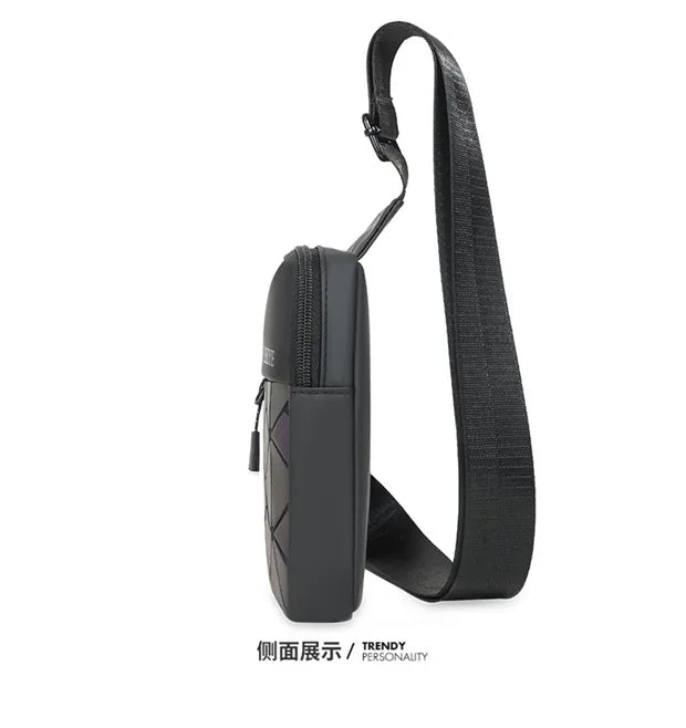 Nouveau petit sac à bandoulière universel décontracté losange grille épaule mode téléphone portable sac de poitrine Premium sac à bandoulière