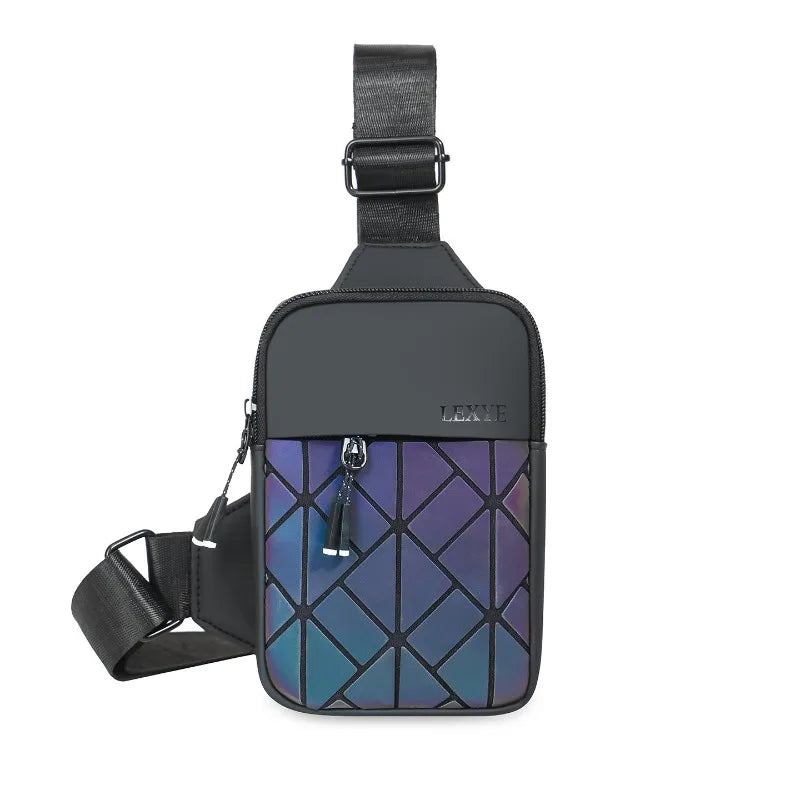 Nouveau petit sac à bandoulière universel décontracté losange grille épaule mode téléphone portable sac de poitrine Premium sac à bandoulière