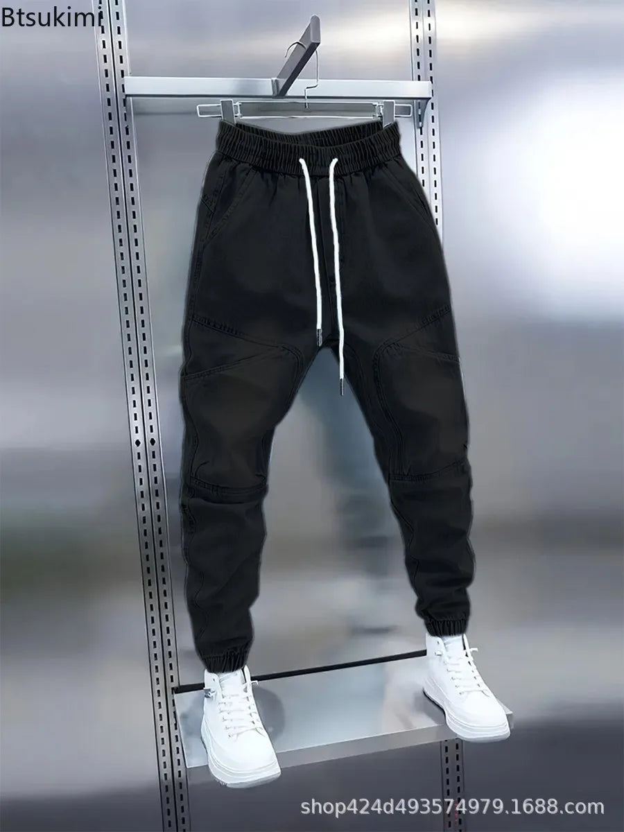 Nouveau pantalon sarouel pour homme, mode printemps-été, décontracté, fin, respirant, de marque de luxe, confortable