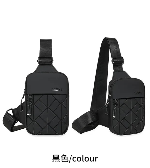 Nouveau petit sac à bandoulière universel décontracté losange grille épaule mode téléphone portable sac de poitrine Premium sac à bandoulière