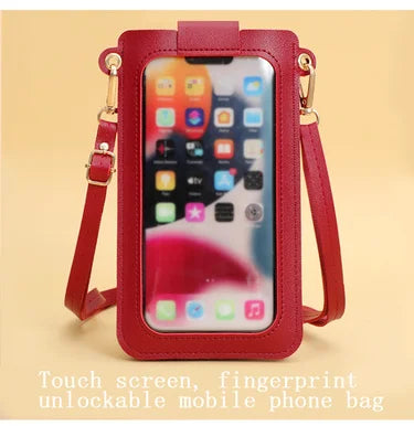 Portefeuilles en cuir souple pour femmes, écran tactile, sac à main pour téléphone portable, bandoulière, sangle initiée, sac à main pour femme, sacs bon marché