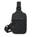 Nouveau petit sac à bandoulière universel décontracté losange grille épaule mode téléphone portable sac de poitrine Premium sac à bandoulière
