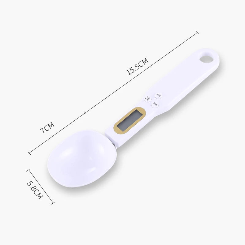 Balance de cuisine numérique électronique LCD, mini cuillère, balance alimentaire, cuisson, farine, lait, café en poudre, mesure du poids, 0.1-500g
