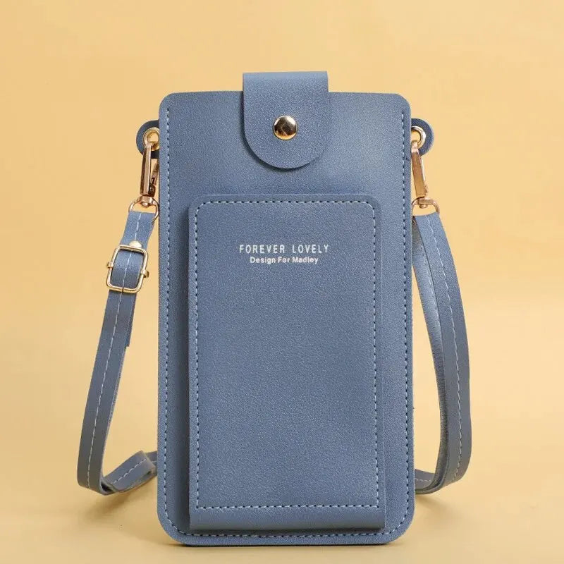 Portefeuilles en cuir souple pour femmes, écran tactile, sac à main pour téléphone portable, bandoulière, sangle initiée, sac à main pour femme, sacs bon marché