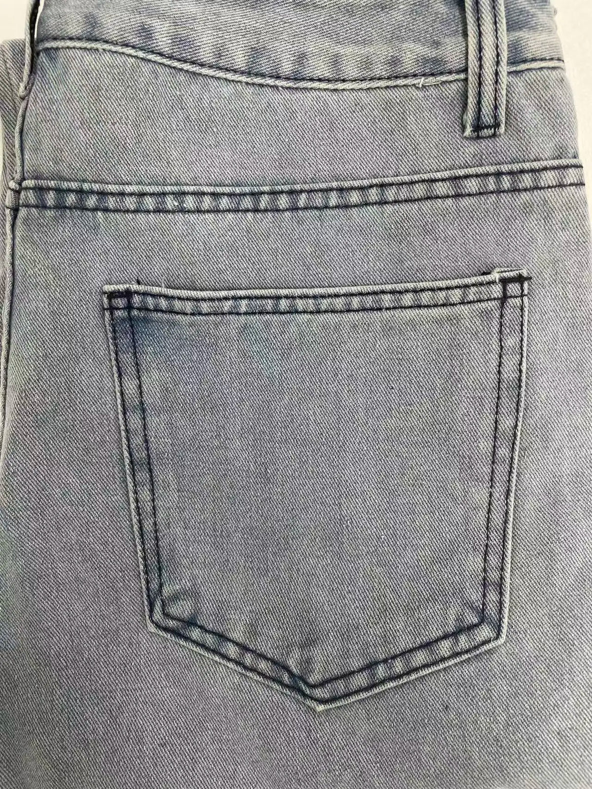 Jeans cargo décontractés rétro américains pour hommes, coupe ample, couleur unie, essentiel de la mode