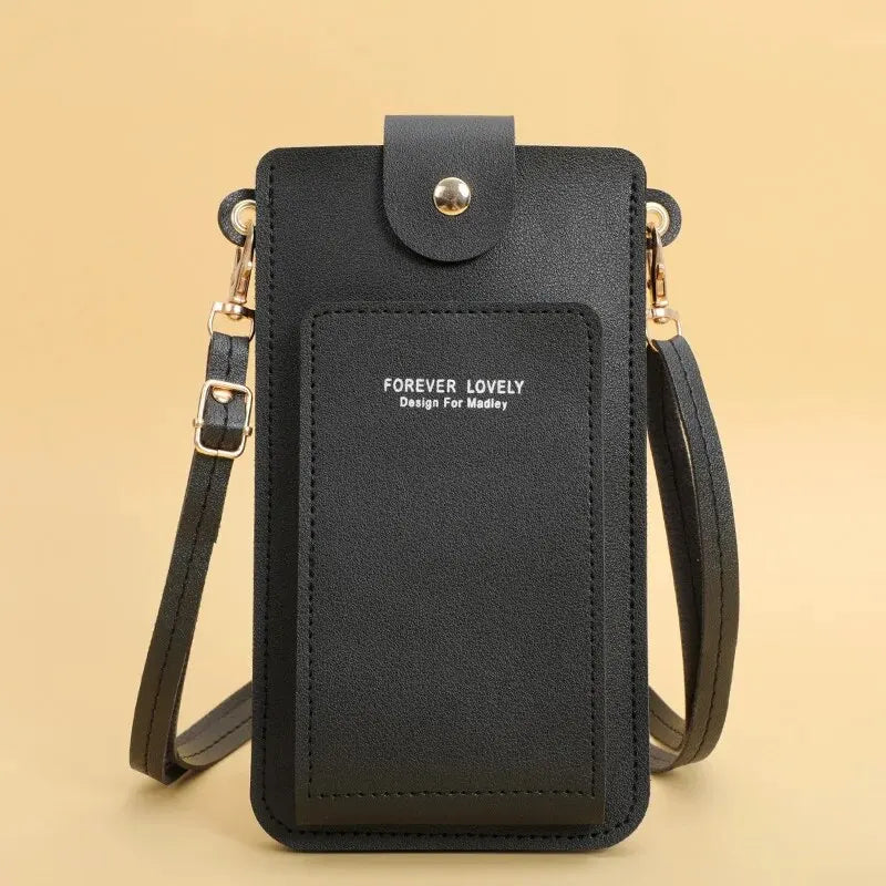 Portefeuilles en cuir souple pour femmes, écran tactile, sac à main pour téléphone portable, bandoulière, sangle initiée, sac à main pour femme, sacs bon marché