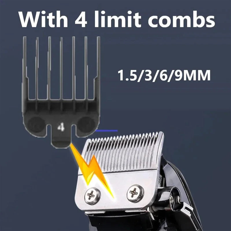 Kemei KM-PG1990A USB Rechargeable Électrique Tondeuse À Cheveux Professionnel Sans Fil Hommes Tondeuse À Cheveux Hommes Machine De Coupe De Cheveux Barbier