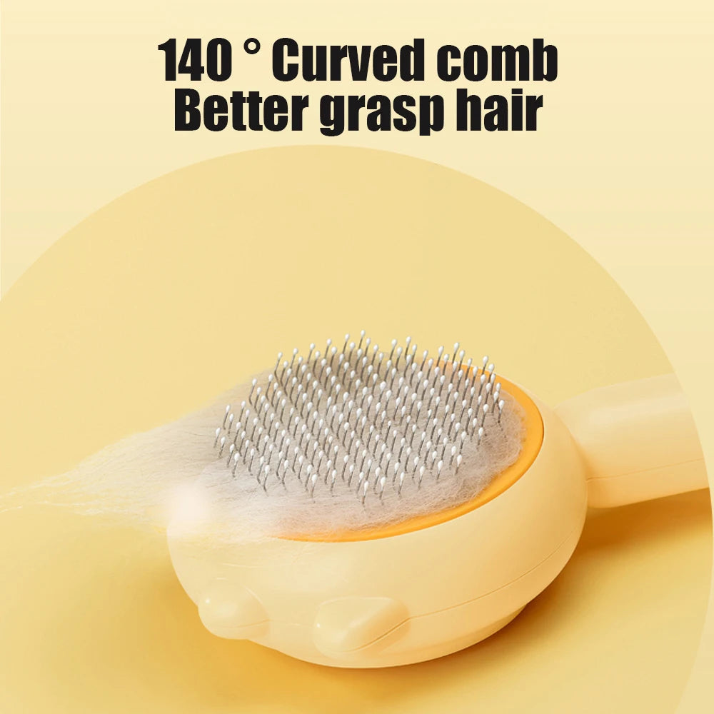 Brosse d'épilation pour animaux de compagnie, brosse trancheuse pour chat, peigne de toilettage, autonettoyant, Massage des chiens, aiguille à particules, fournitures de toilettage pour chiens et chats