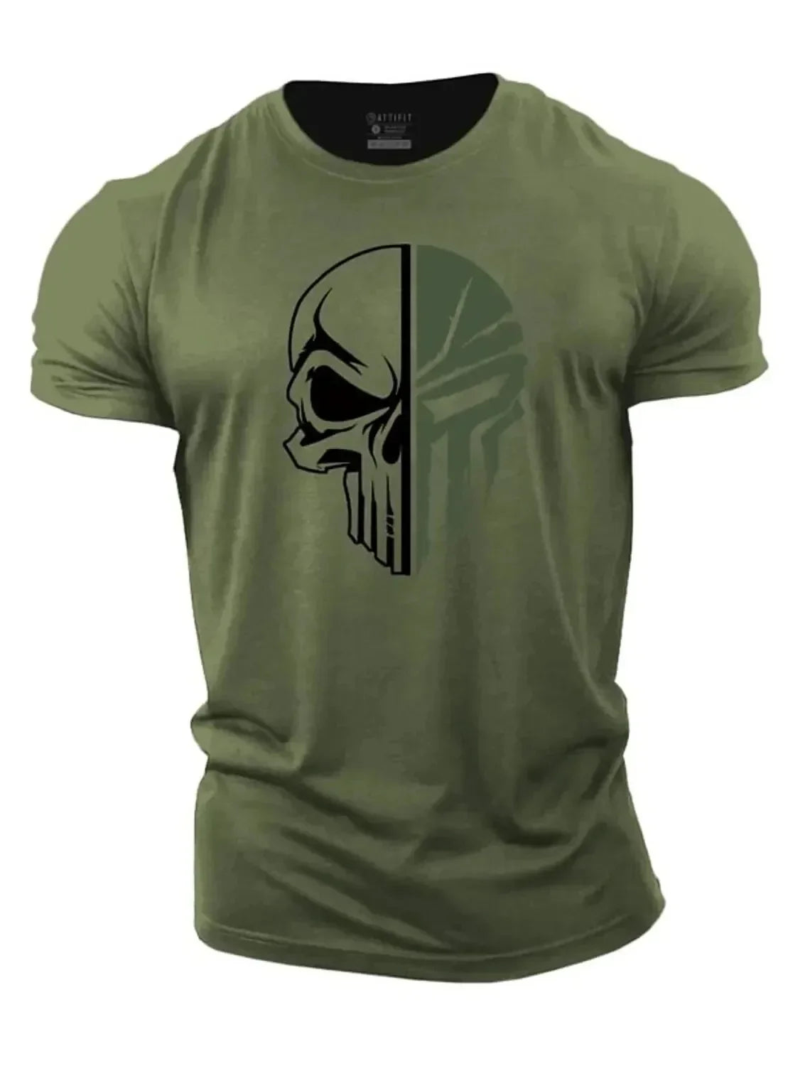 3D hommes t-shirt pour hommes imprimer militaire crâne t-shirt surdimensionné salle de sport à manches courtes vêtements de Sport hommes vêtements Sport top t-shirts