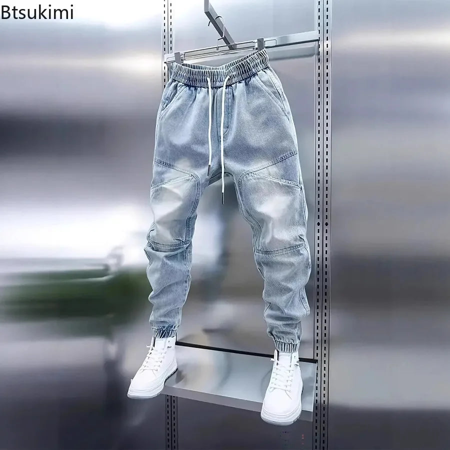 Nouveau pantalon sarouel pour homme, mode printemps-été, décontracté, fin, respirant, de marque de luxe, confortable