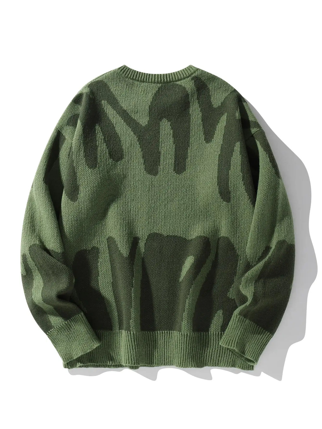 Pull à col rond à motif jacquard irrégulier pour hommes, pull décontracté, document d'abonnés, populaire, nouveau, automne, hiver