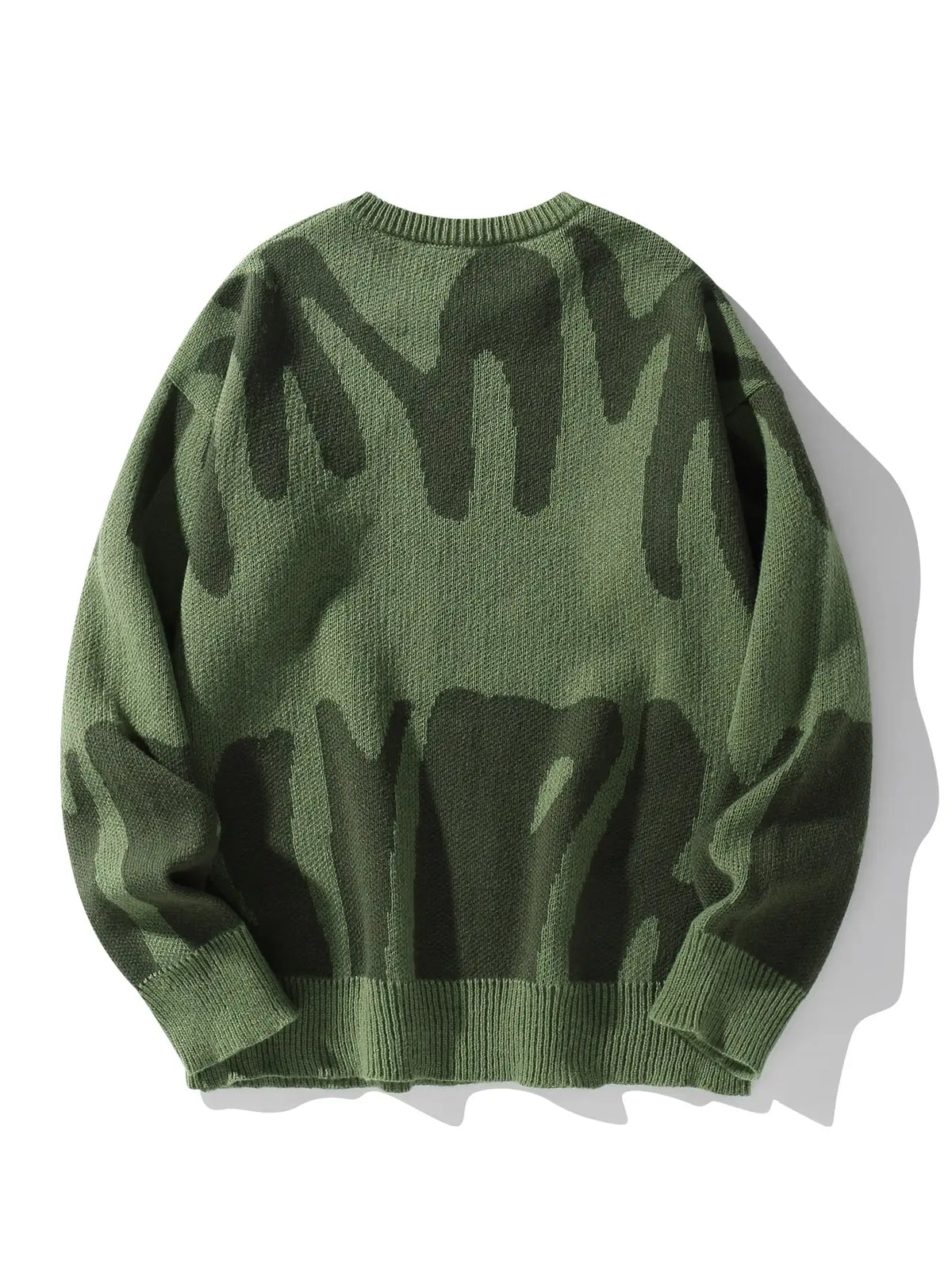 Pull à col rond à motif jacquard irrégulier pour hommes, pull décontracté, document d'abonnés, populaire, nouveau, automne, hiver